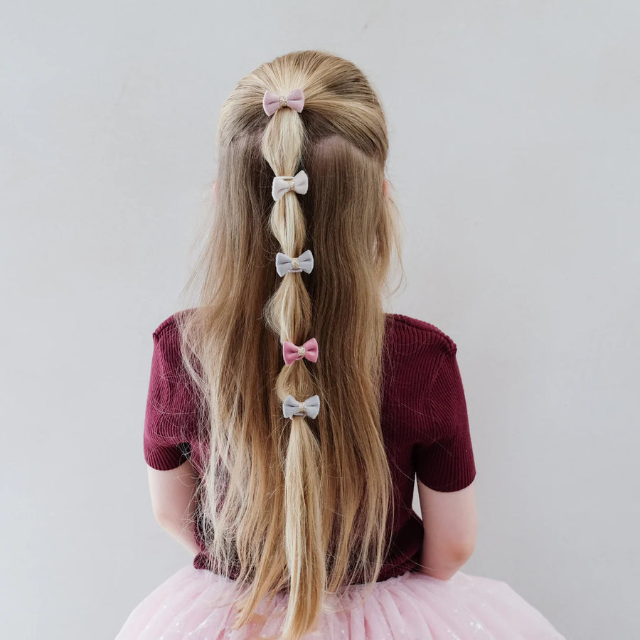 Mimi & Lula - Tinkerbell velvet bow mini ponies