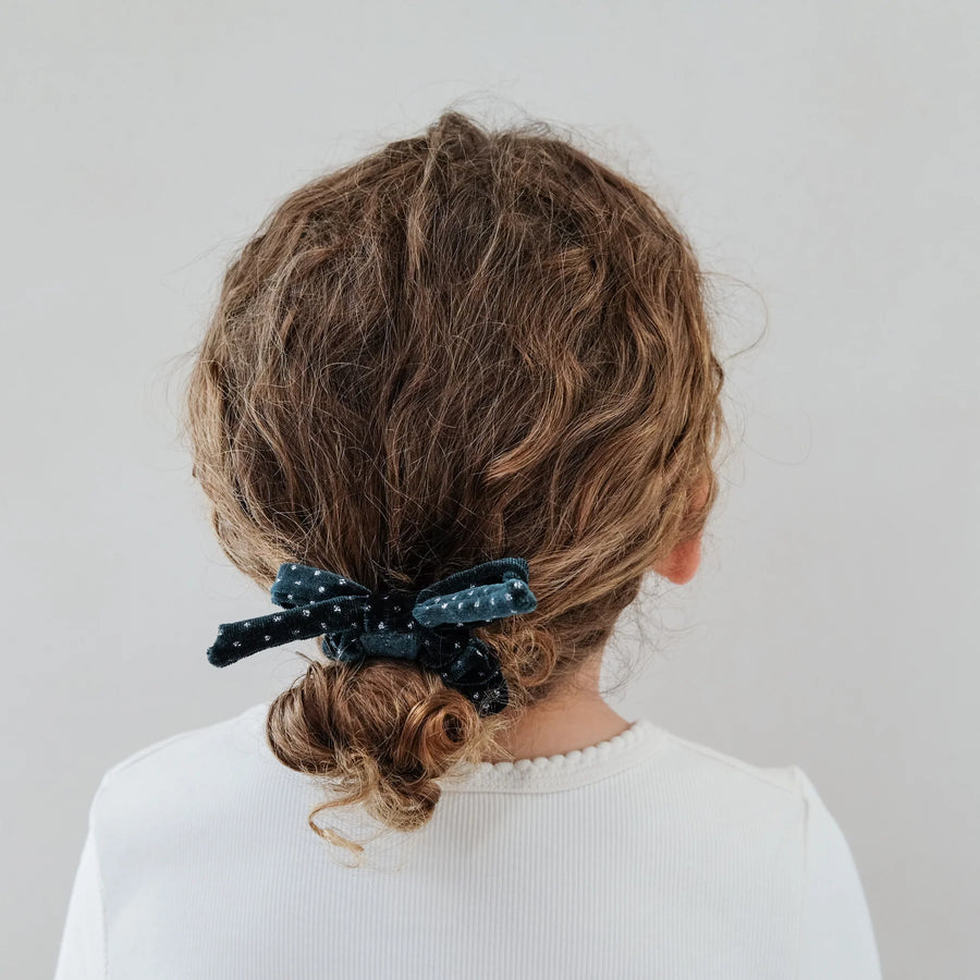 Mimi & Lula - Christmas velvet bow scrunchies