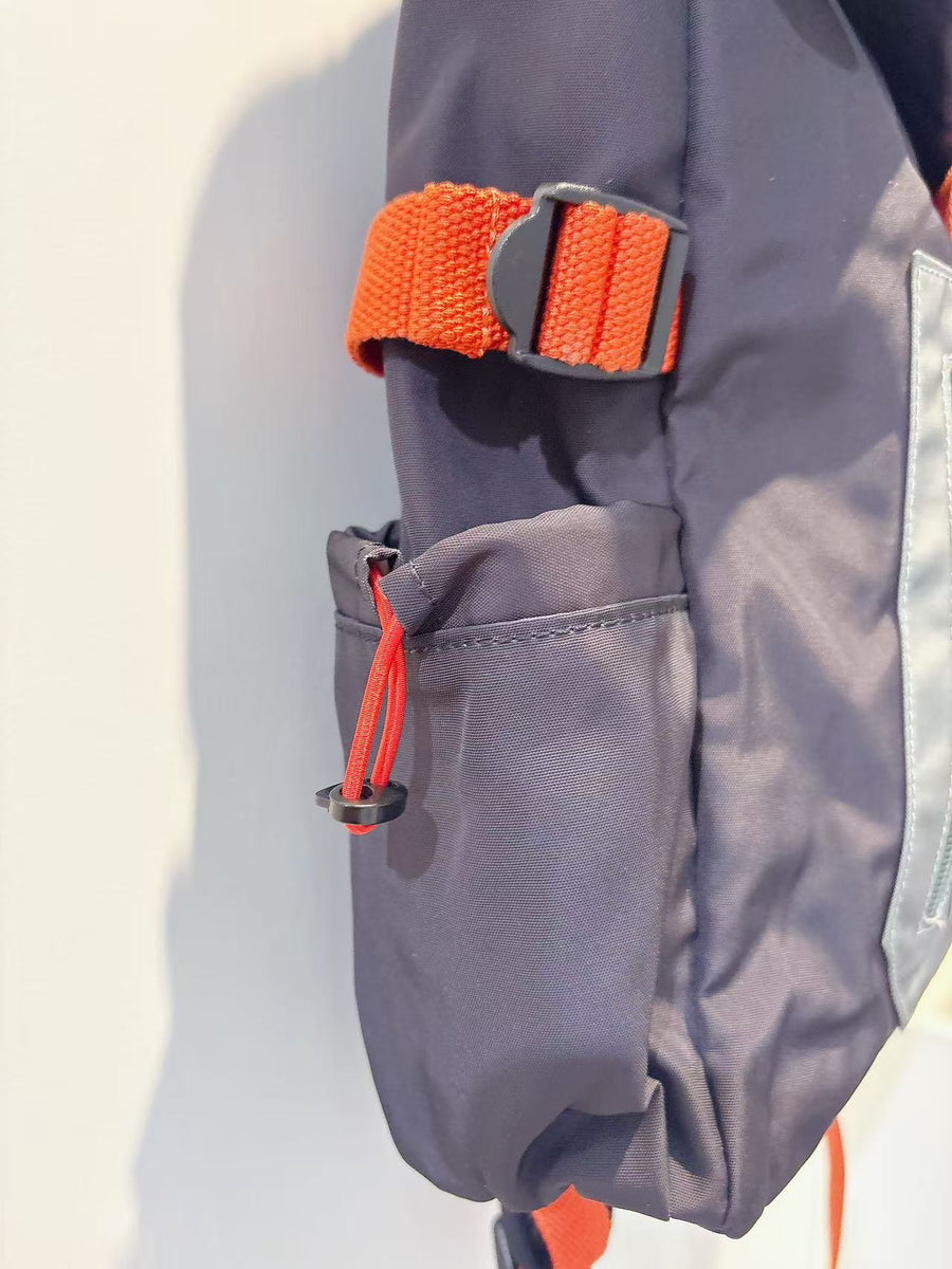 Stella McCartney Kids Boys Black Backpack With Green & Orange Detailing (38cm)