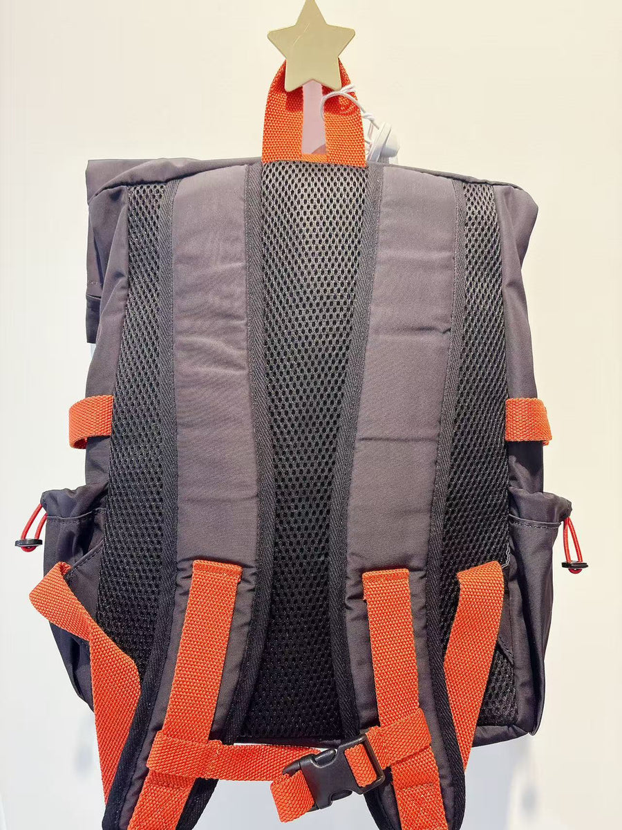 Stella McCartney Kids Boys Black Backpack With Green & Orange Detailing (38cm)