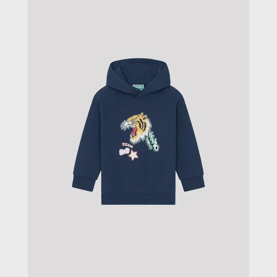 Kenzo Navy Tiger Hooded Sweatshirt