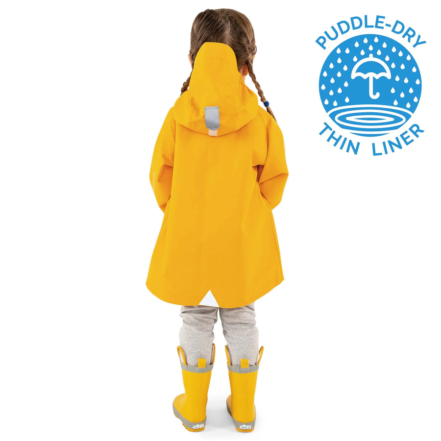 Jan & Jul Yellow | Kids Shell Jacket Puddle-Dry Waterproof Rain Jacket