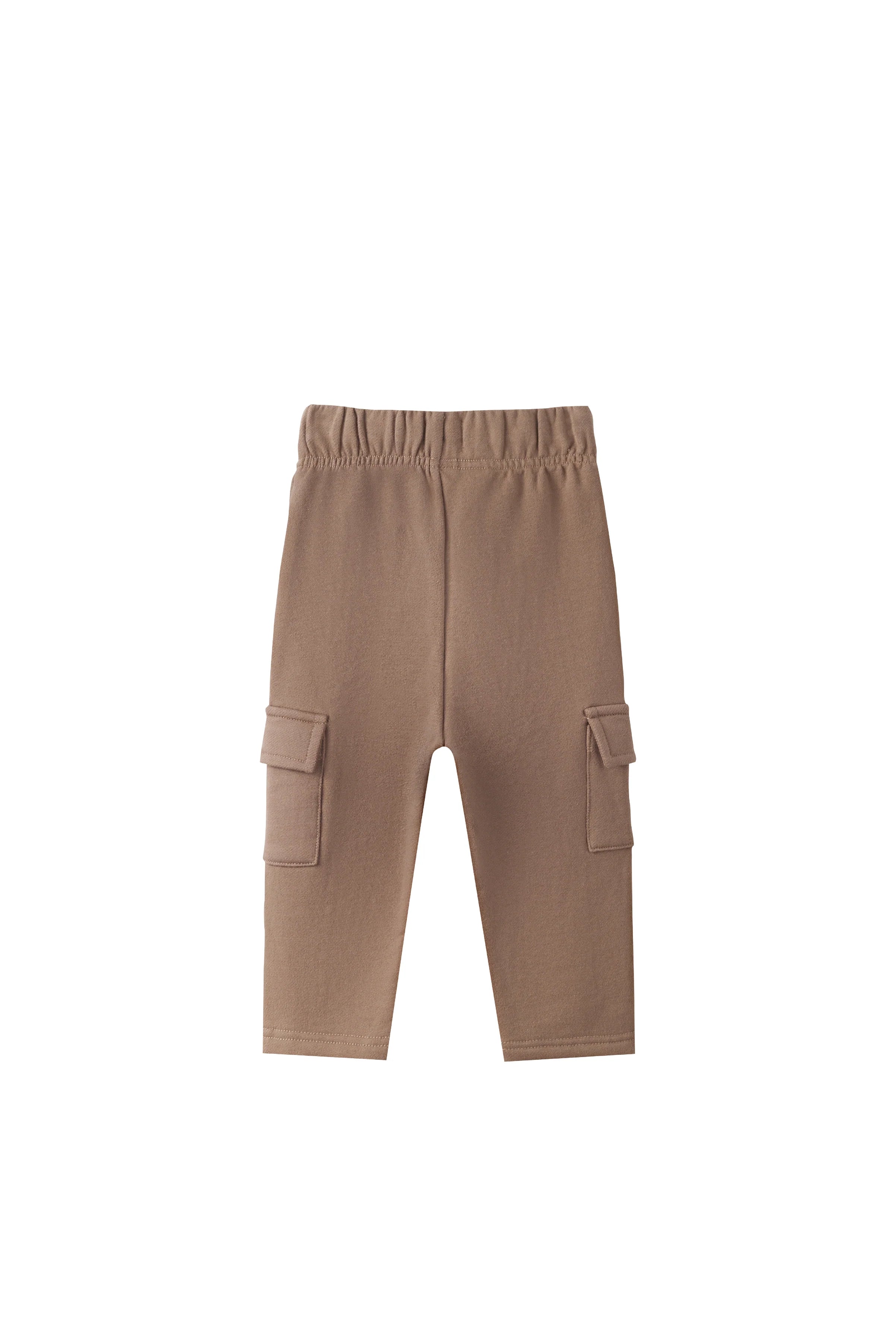 Norsu Organic Toddler Cargo Fleece Sweatpants-Patridge