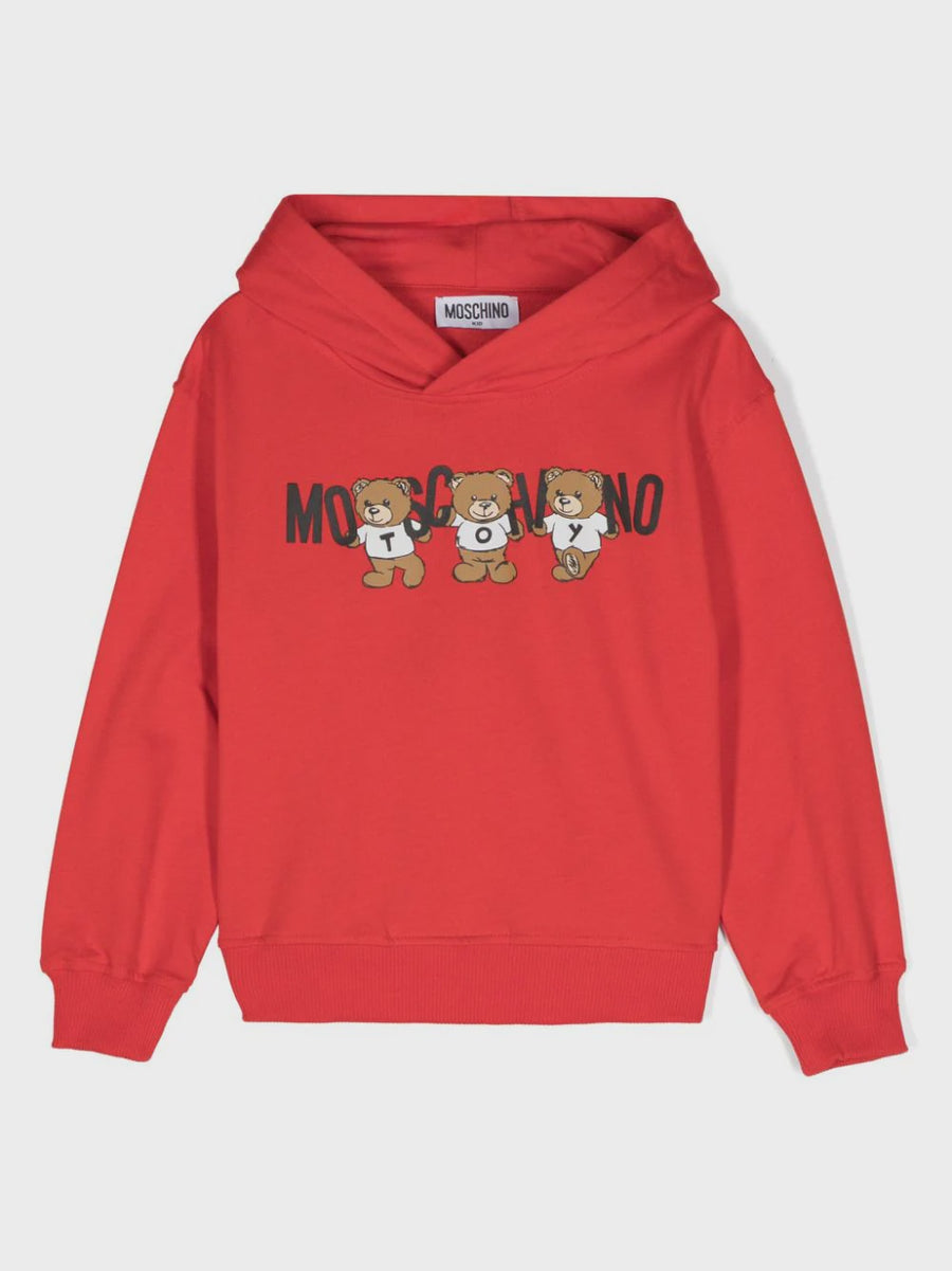 Moschino Kids Logo-Print Cotton Hoodie