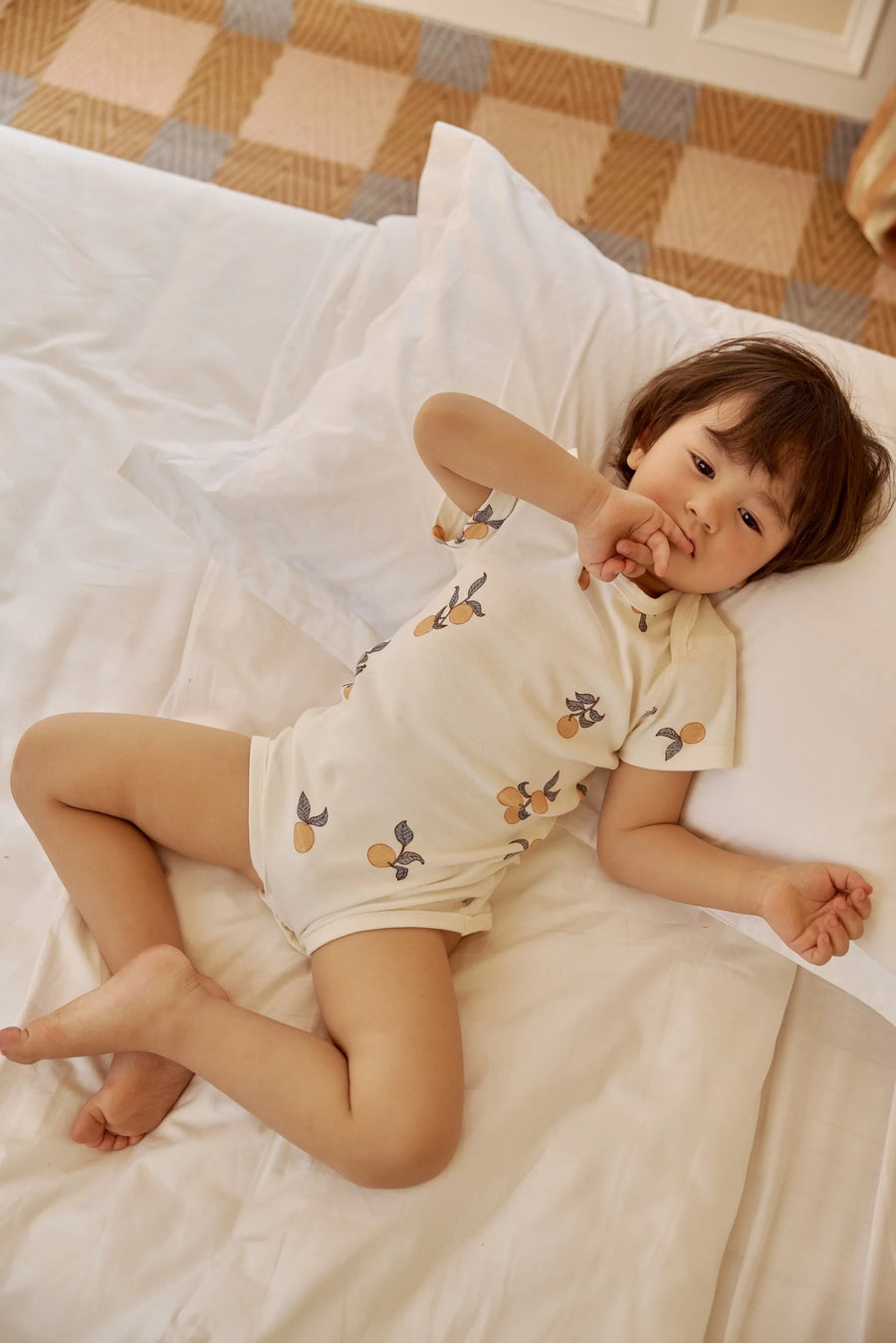 Norsu Organic Short Sleeve Onesie Clementine