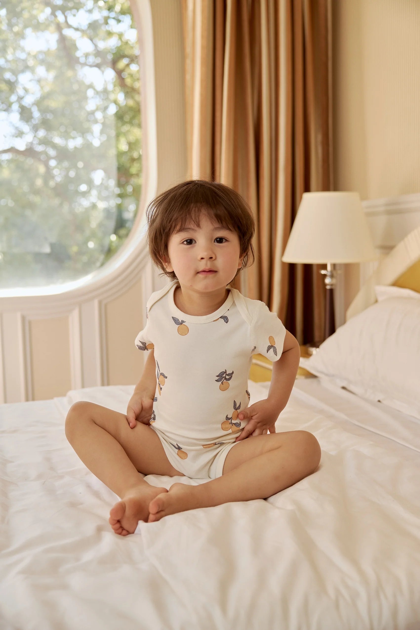 Norsu Organic Short Sleeve Onesie Clementine