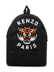 Kenzo Black Tiger Embroidered Backpack