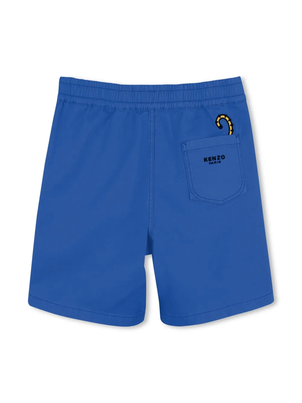 Kenzo Kids Blue Embroidered Cotton Shorts