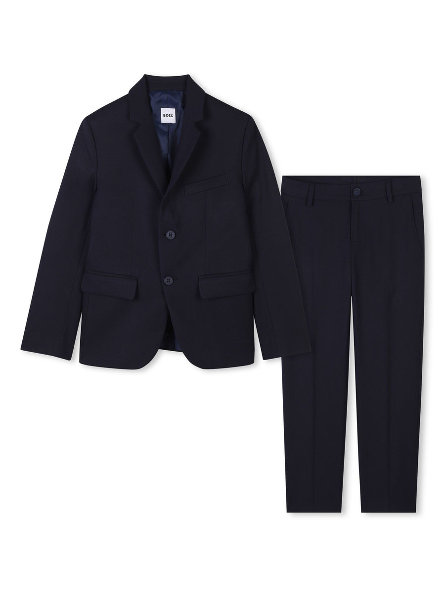 Boss Suit Set Elastane Electric Blue