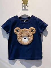 Huxbaby Furry Huxbear Navy Tee