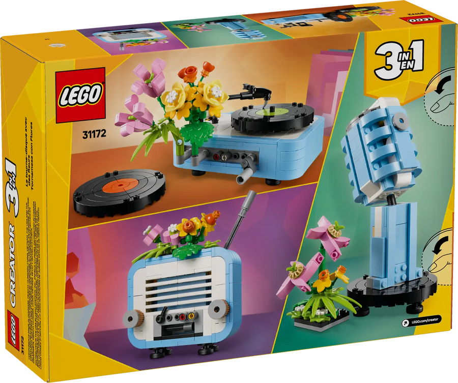 LEGO Creator3in1 Record Player with Flowers #31172