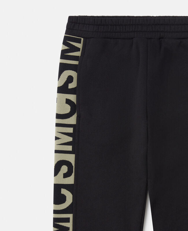 Stella McCartney Boys Black Cotton SMC Logo Tracksuit
