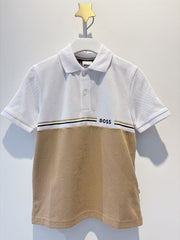 Boss Boys Piqué Short-Sleeved Polo Shirt