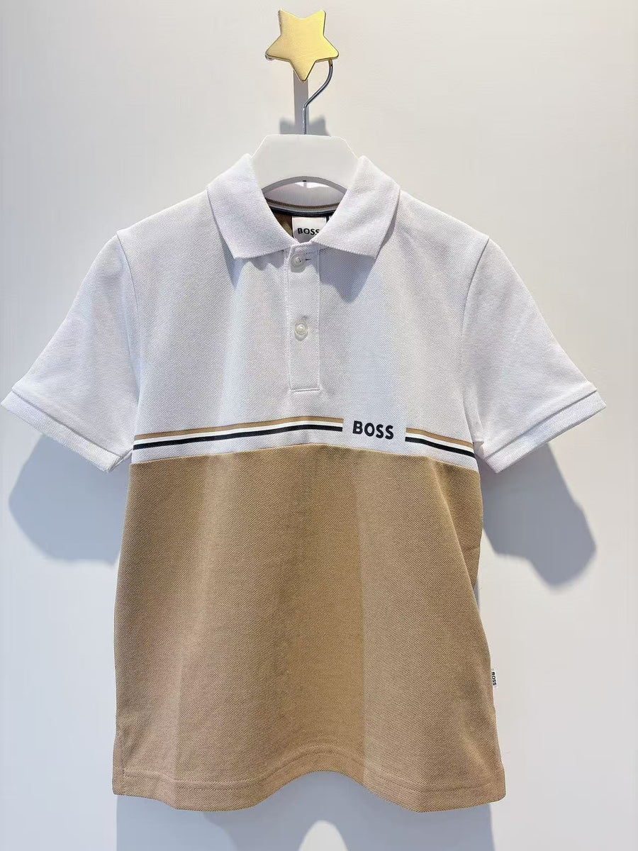 Boss Boys Piqué Short-Sleeved Polo Shirt