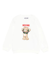 Moschino Baby Cotton Christmas Bear Sweatshirt