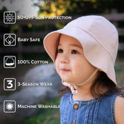 Jan & Jul Light Pink | Cozy Cotton Baby Bucket Hats