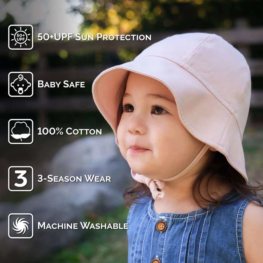 Jan & Jul Light Pink | Cozy Cotton Baby Bucket Hats