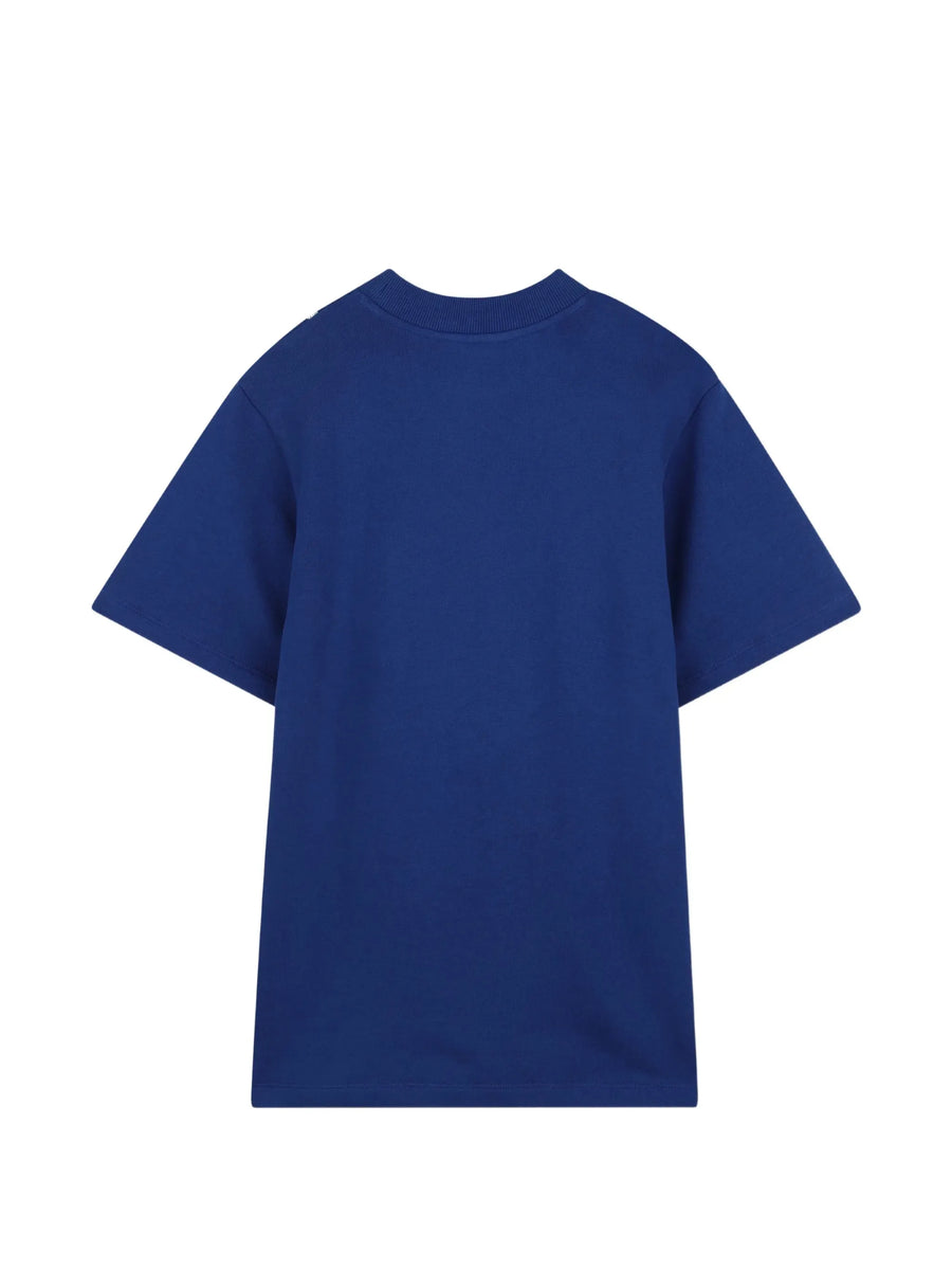 The Marc Jacobs Kids Blue flower-patch short-sleeve dress