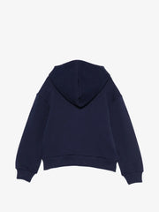 Moschino Kids Navy Zip-up Hoodie with Bear Logo