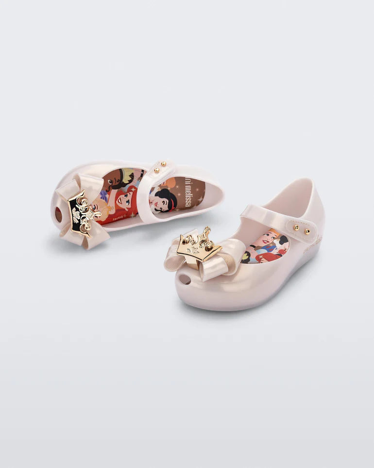Mini Melissa + Disney Ultragirl Princess  Metallic Beige