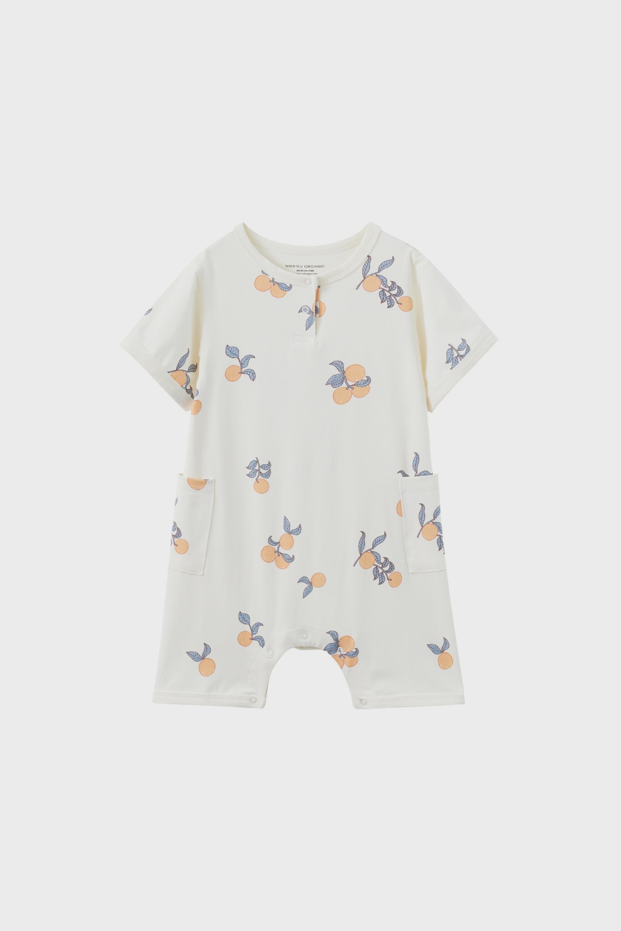 Norsu Organic Baby Bamboo Romper Clementine