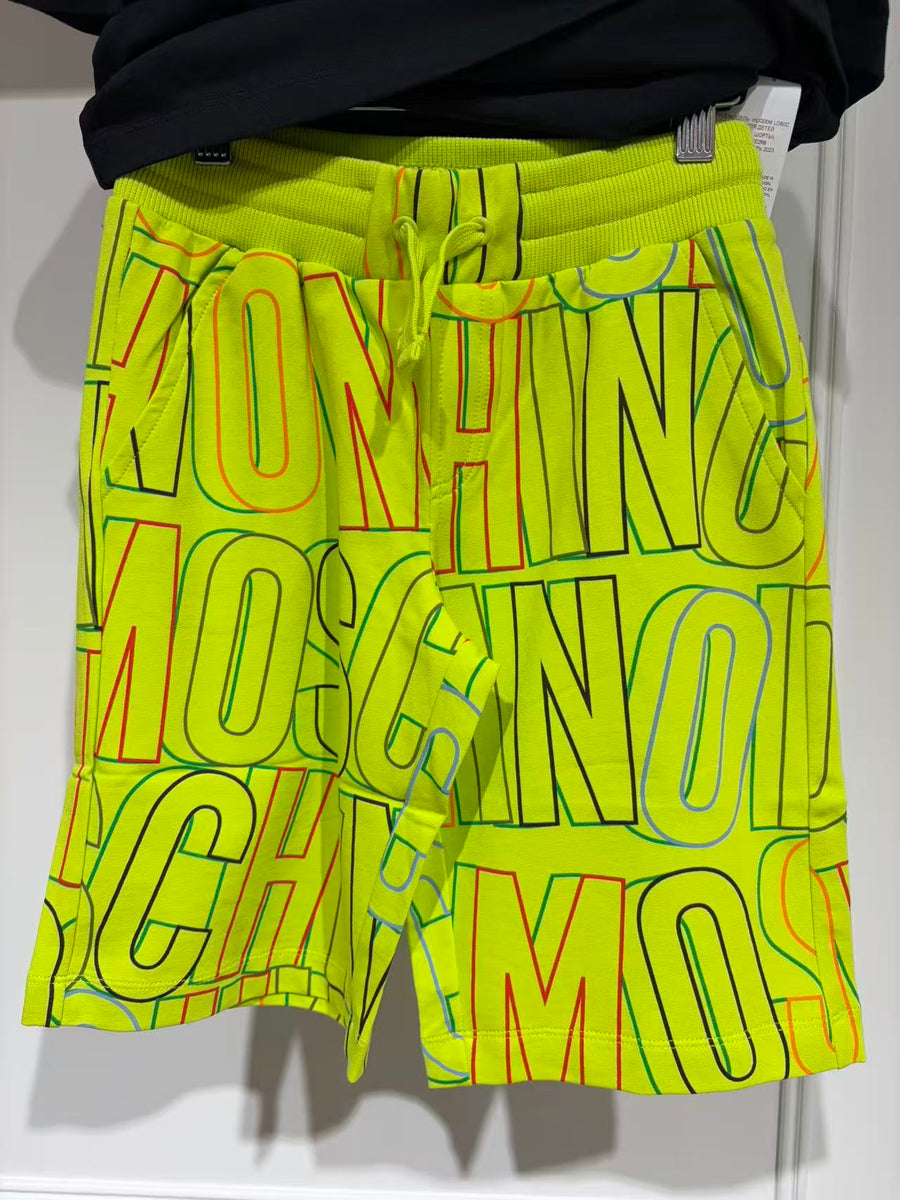 Moschino Boys Maxi Logo Fleece T-shirt And Shorts Co-ord Set