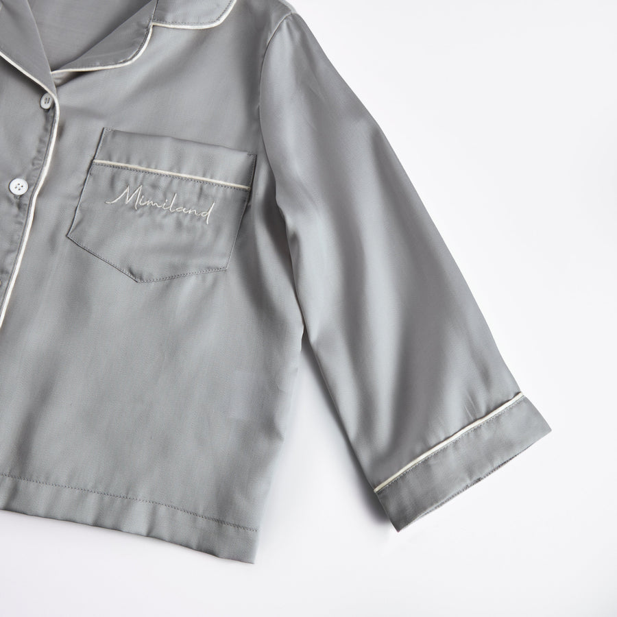 La Mimiland MI Classic TENCEL Silky Long Sleeve Lounge Set