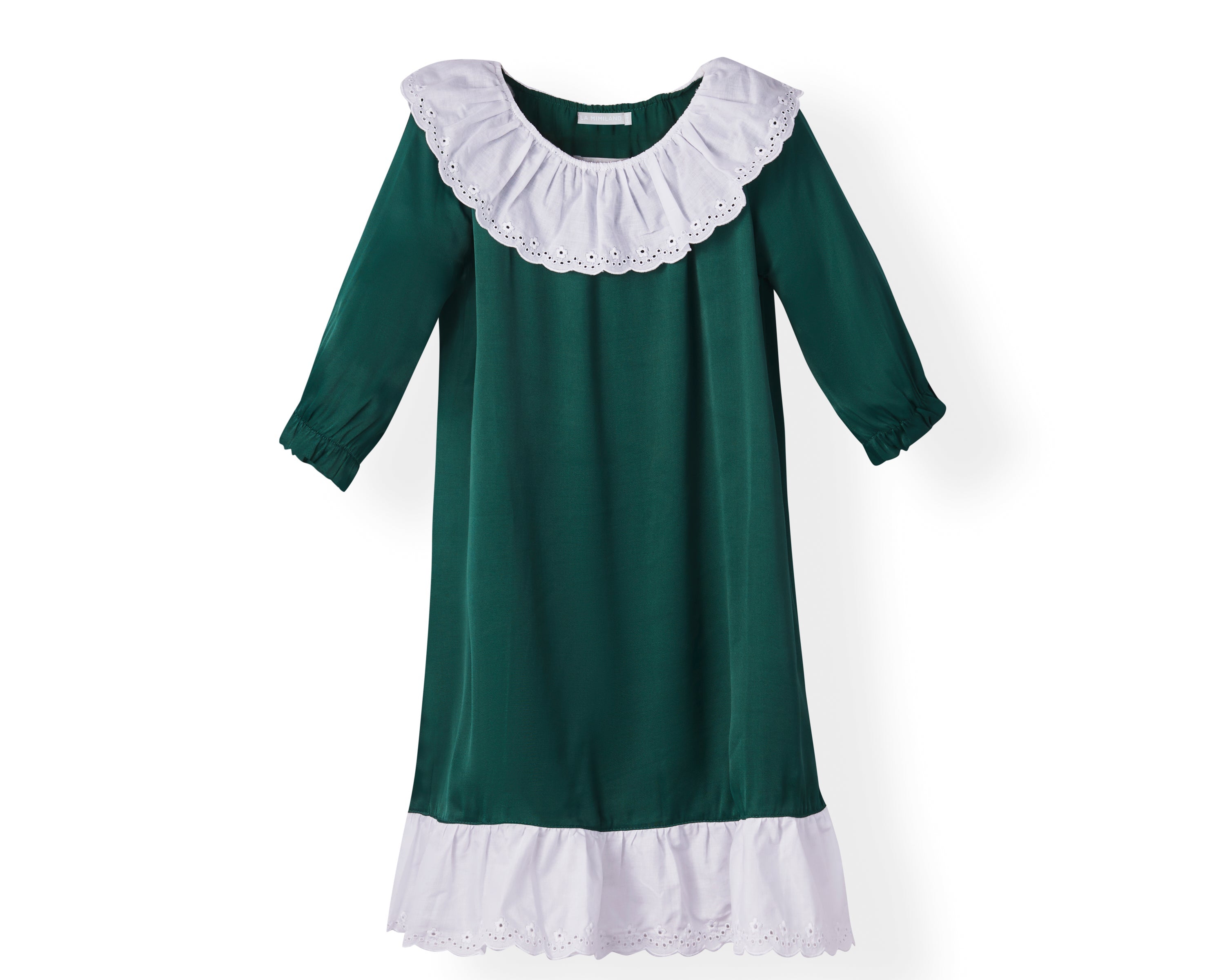 La Mimi Land Mi Ruffle Lounge Dress Emerald Green