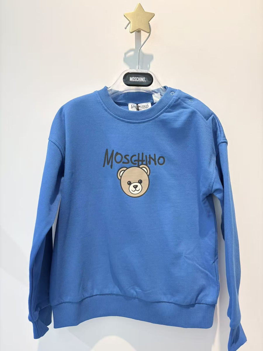 Moschino Baby Sweatshirt with Bear Head Print