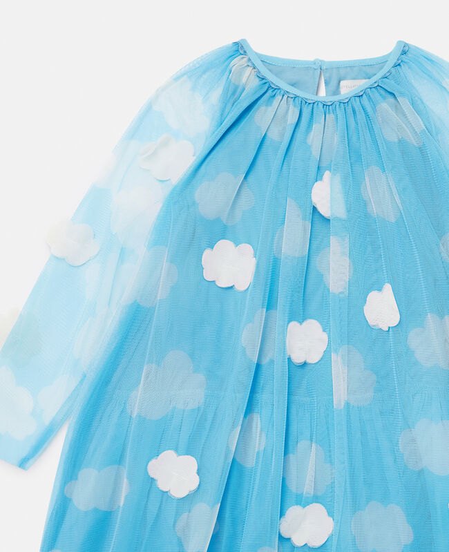 Stella McCartney Girls Blue Tulle Cloud Dress