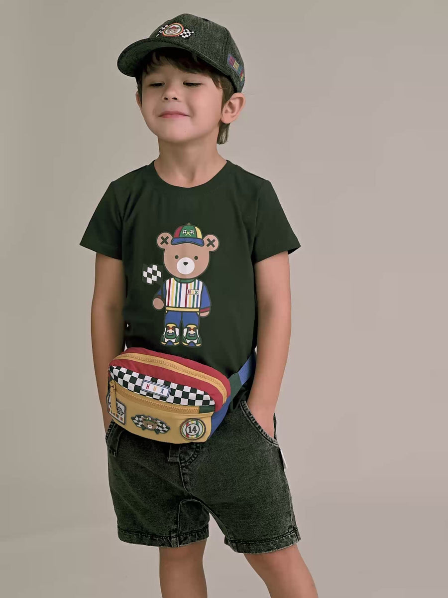 Huxbaby Boy Motosport Hux Black Tee