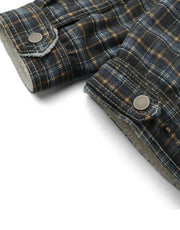 Gingersnaps Anthony Reversible Jacket in Plaid and Sherpa