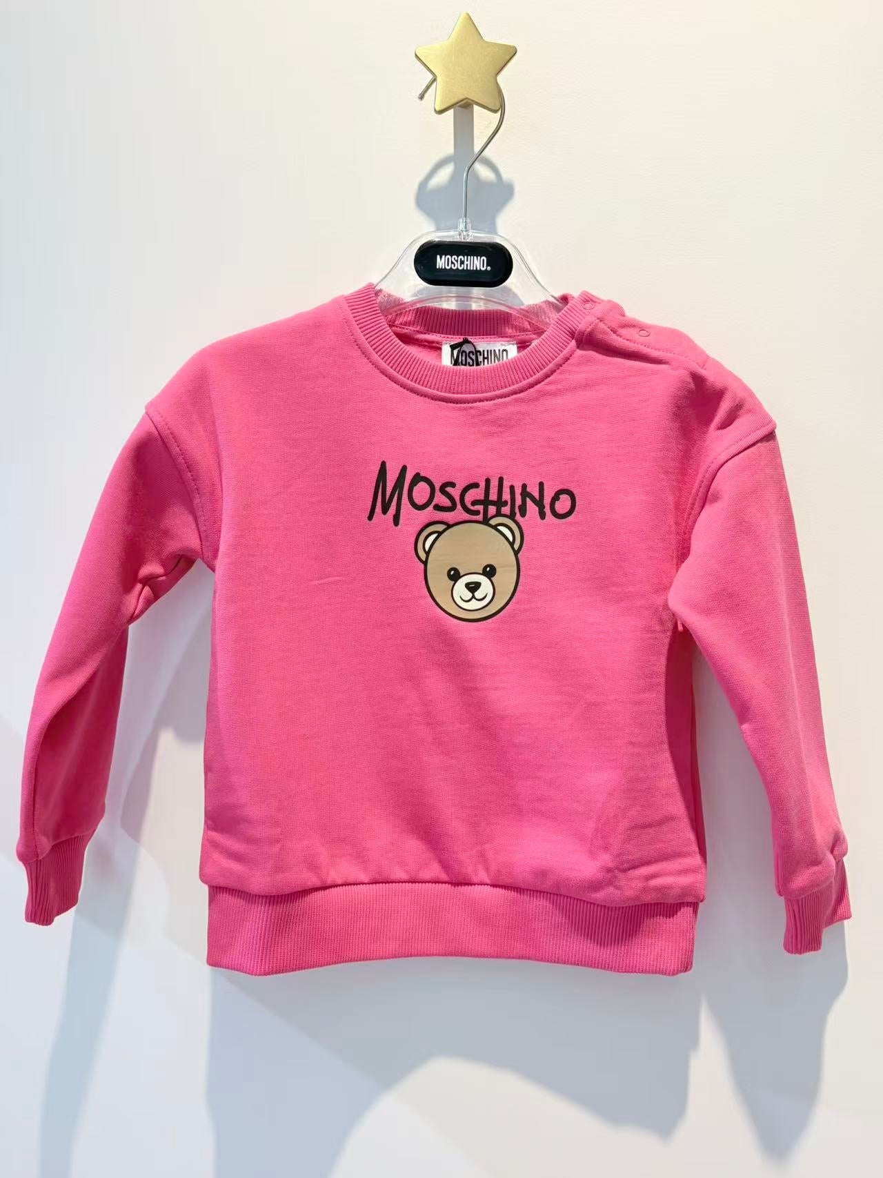 Moschino Baby Sweatshirt with Bear Head Print