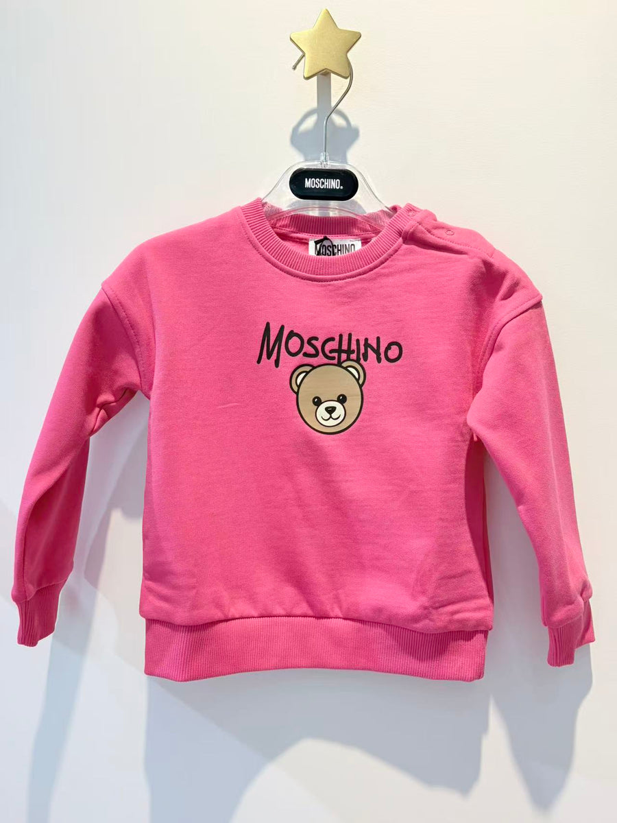 Moschino Baby Sweatshirt with Bear Head Print