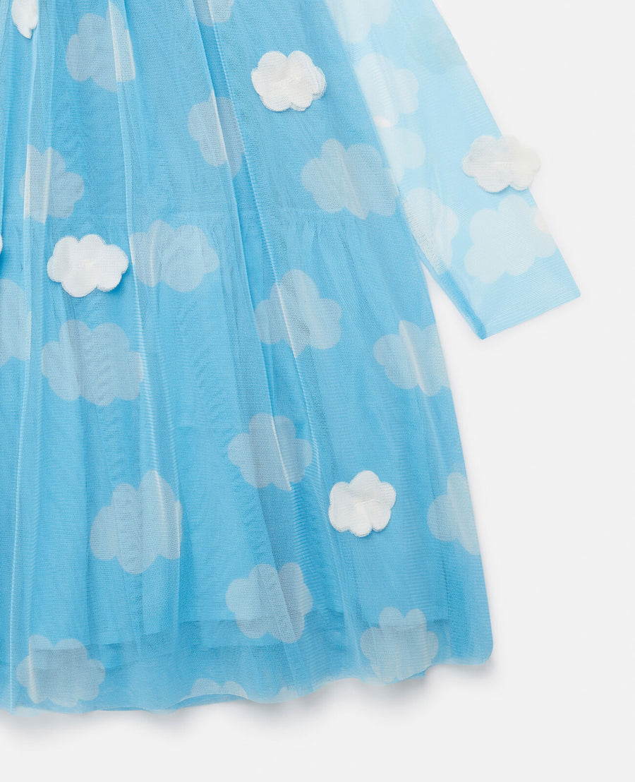 Stella McCartney Girls Blue Tulle Cloud Dress