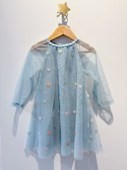 Stella McCartney Kids Baby Girls Pastel Green Tulle Hearts Dress