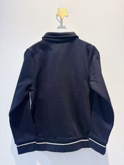 Boss Boys Black Cotton Jersey Varsity Jacket