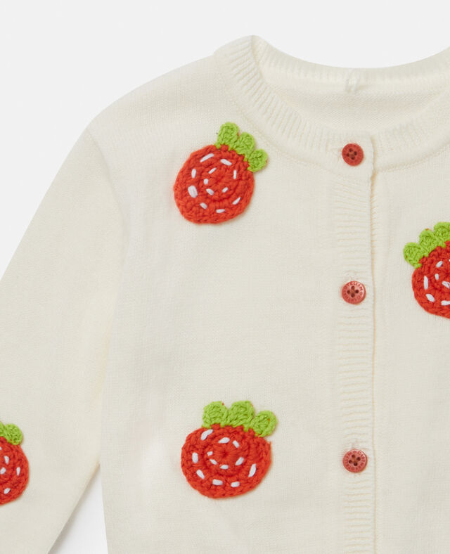 Stella McCartney Kids Strawberry Crochet Cardigan