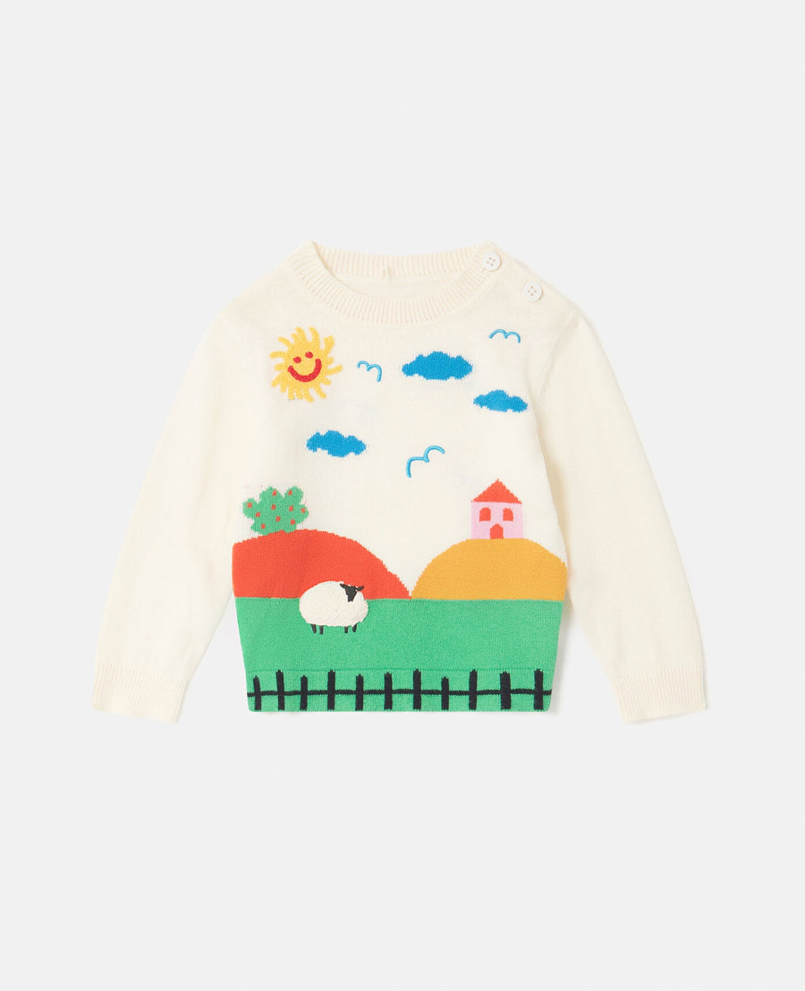 Stella McCartney Baby Farmyard Graphic Knitted Jumper