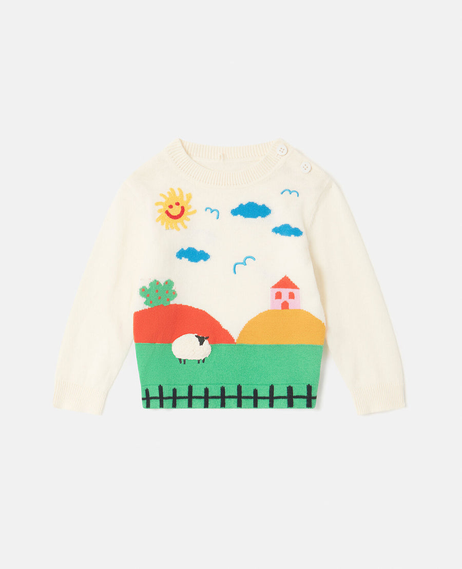 Stella McCartney Baby Farmyard Graphic Knitted Jumper