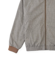Gingersnaps Leonardo Micro-Houndstooth Harrington Jacket with Embroidered Detail