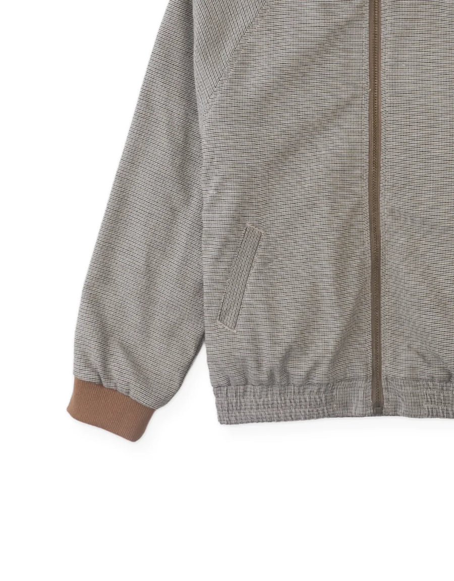 Gingersnaps Leonardo Micro-Houndstooth Harrington Jacket with Embroidered Detail