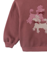 Gingersnaps Ethel Crew Neck Sweater with Poodle Print