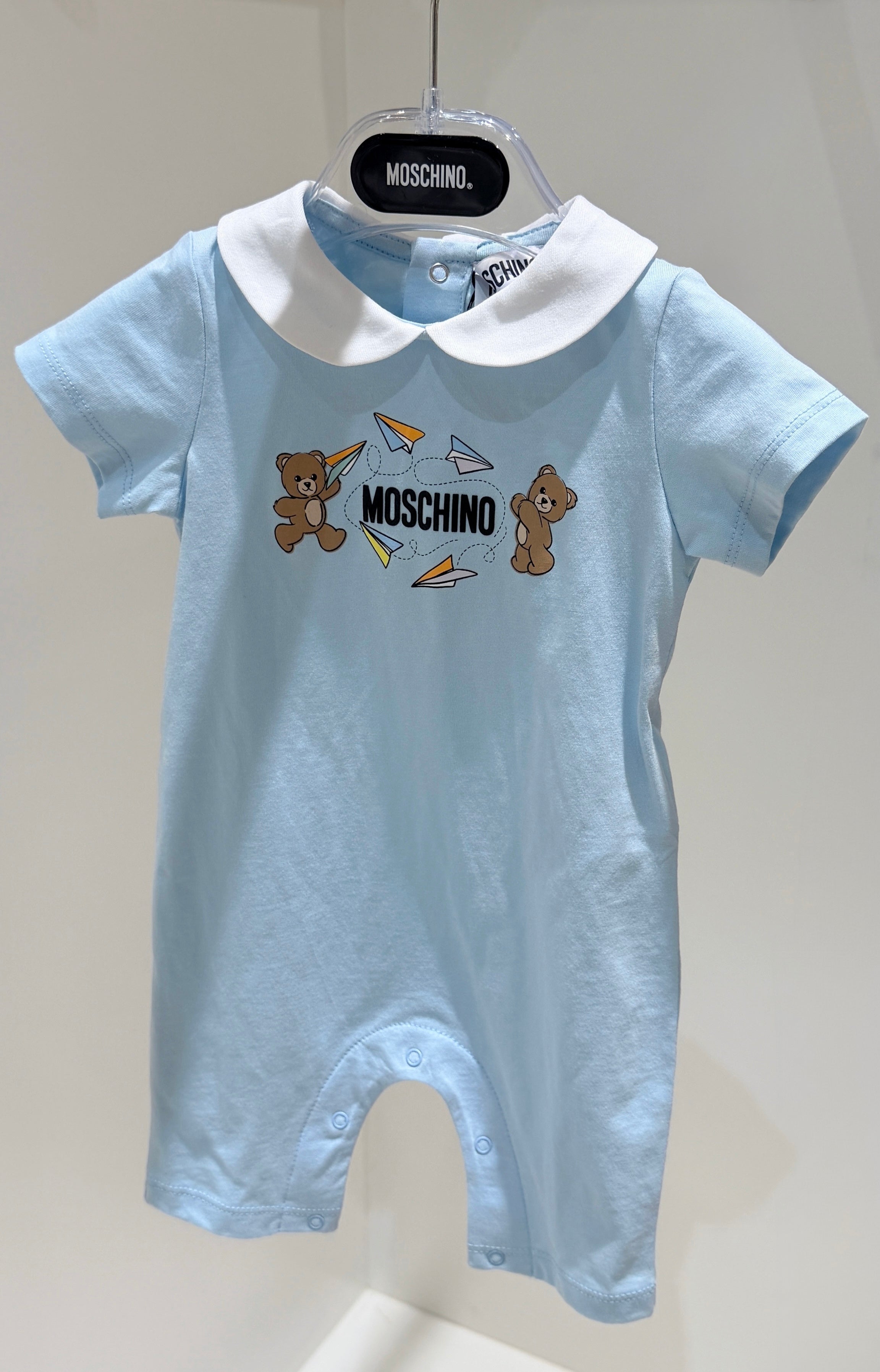Moschino Baby Boys Romper and Hat Gift Box Set