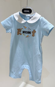Moschino Baby Boys Romper and Hat Gift Box Set