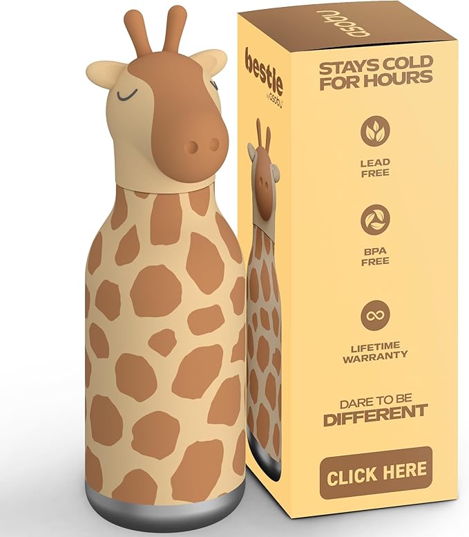 Asobu Bestie Giraffe Water Bottle 16 oz