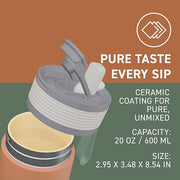 Asobu Aspen Pastel Green Special Edition 20oz Bottle