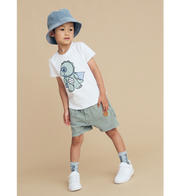 Huxbaby VINTAGE SLATE SLOUCH SHORTS