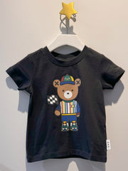Huxbaby Boy Motosport Hux Black Tee