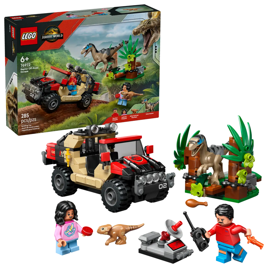 LEGO Jurassic World Raptor Off-Road Escape #76972